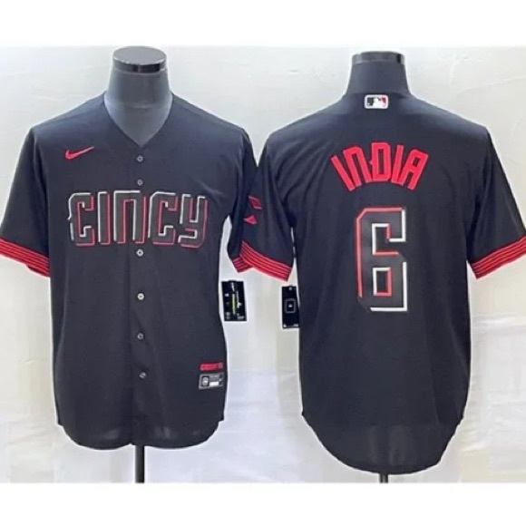 Cincinnati Reds Jonathan India Black City Jersey